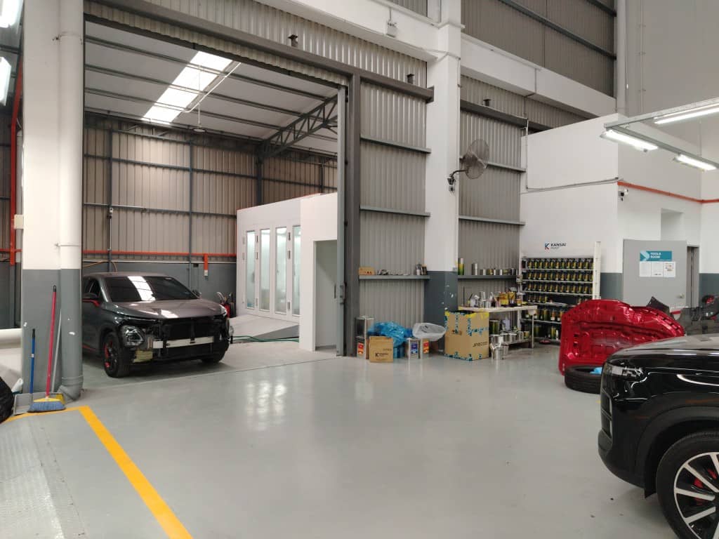 Jaecoo Kepong spray booth and paint mixing room